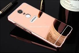 Други Бъмпъри за телефони Луксозен алуминиев бъмпър с твърд огледален златисто розов гръб за Lenovo K6 Note 